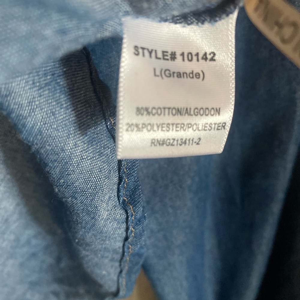 Denim button up - Picture 3 of 3